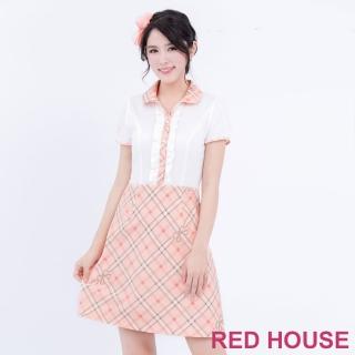 【RED HOUSE 蕾赫斯】POLO衫格子洋裝(共2色)