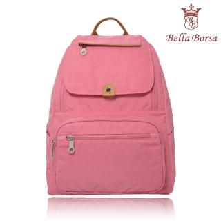 【Bella Borsa】經典微漾-後背包-中-粉(BB18C004PK)