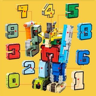 【888ezgo】數字變形積木機器人（每款2變/10款可大合1）（授權）