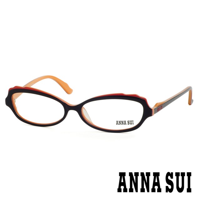 【ANNA SUI 安娜蘇】魔幻時尚造型光學眼鏡-琥珀黃(AS09702)