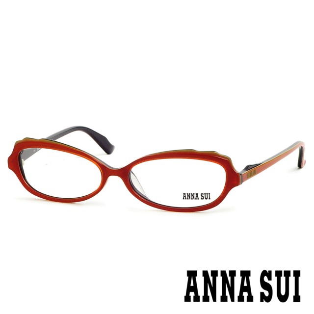 【ANNA SUI 安娜蘇】時尚蝴蝶造型光學眼鏡-紅+藍(AS09802)