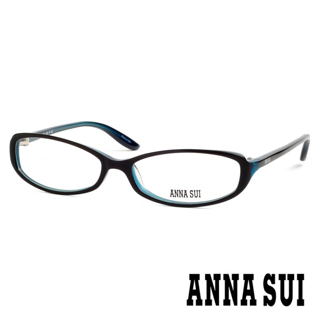 【ANNA SUI 安娜蘇】個性時尚造型光學眼鏡-深藍(AS05704)