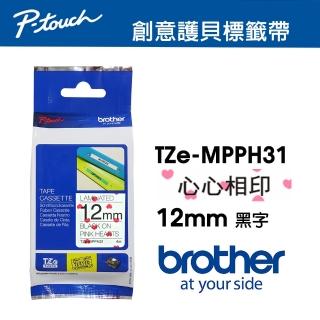 【brother】TZe-MP PH31 原廠創意護貝標籤帶(12mm 心心相印)
