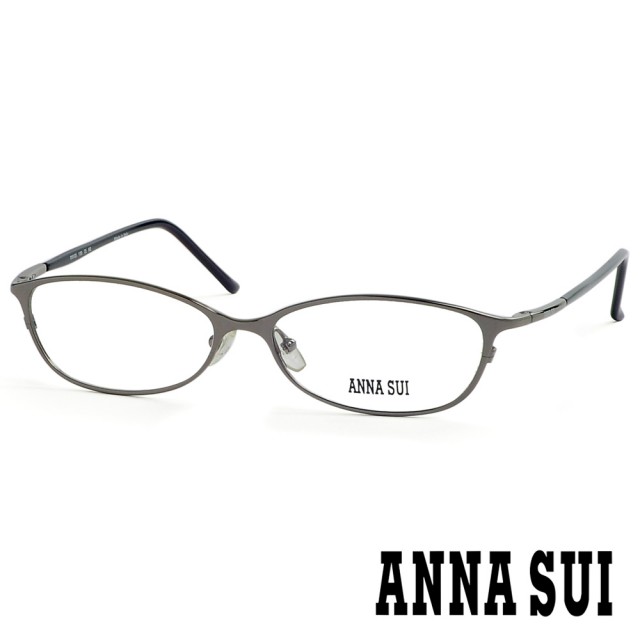 【ANNA SUI 安娜蘇】典雅簡單造型光學眼鏡-銀灰(AS06202)