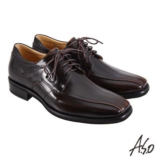 【A.S.O 阿瘦集團】職場通勤 勁步雙核心綁帶德比紳士鞋(茶色)