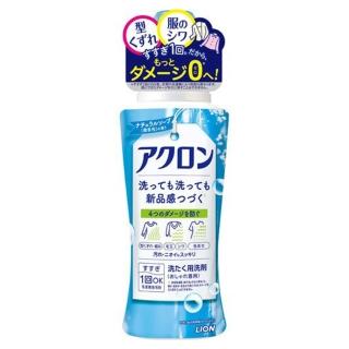 【日本 獅王 LION】防縮洗衣精 450ml(藍-自然皂香)
