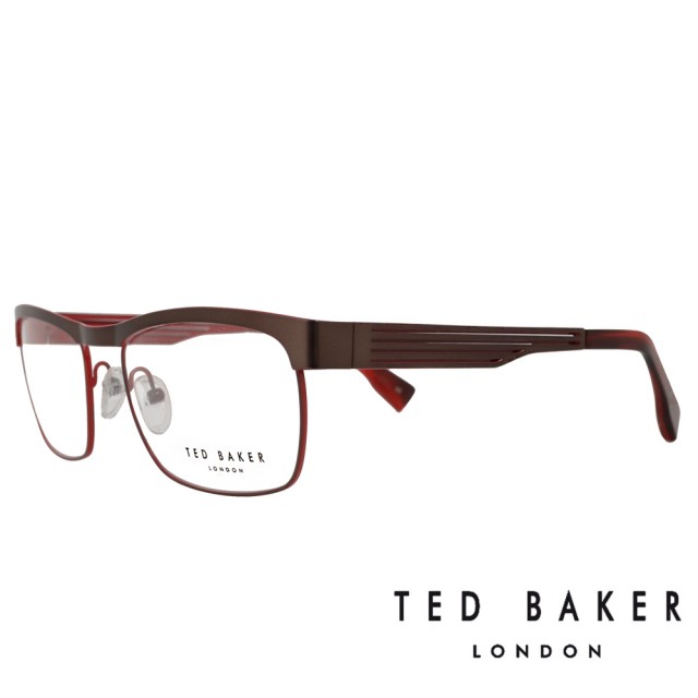 【TED BAKER】倫敦簡約魅力流線光學眼鏡(TB4182-925·酒紅)