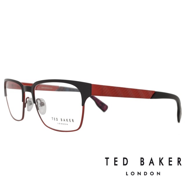 【TED BAKER】英倫城市金屬質感造型光學眼鏡(TB4195-002·紅)