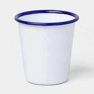 【英國 Falcon】獵鷹琺瑯 水杯 茶杯 310ml 藍白