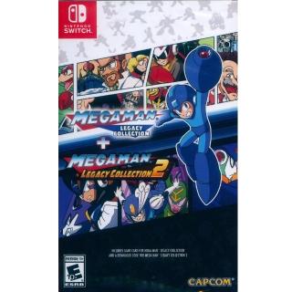 【Nintendo 任天堂】NS Switch 洛克人 傳奇合輯 1+2 英日文美版(Mega Man Legacy Collection 1 + 2)