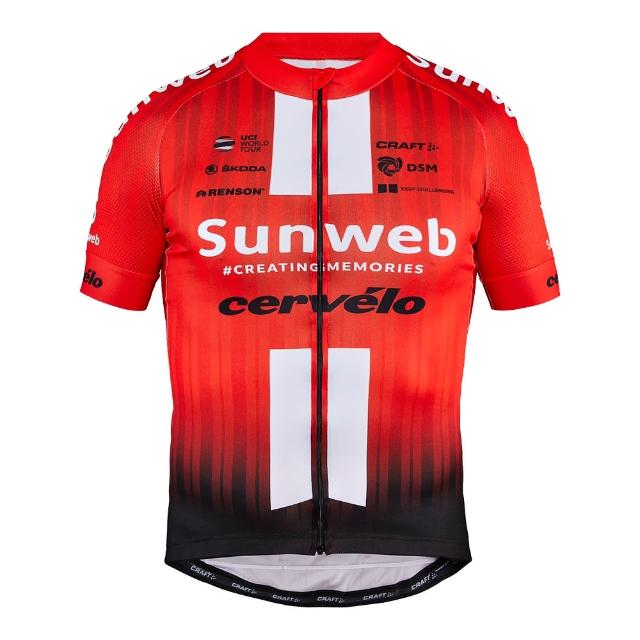 【CRAFT】Team Sunweb 車隊版短袖車衣 1908208 紅/黑(男款 環法 車隊版 紅色)