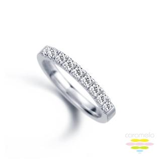 【彩糖鑽工坊】鑽石戒指 鑽石線戒 鑽石 11分(Elegance 排戒 系列)