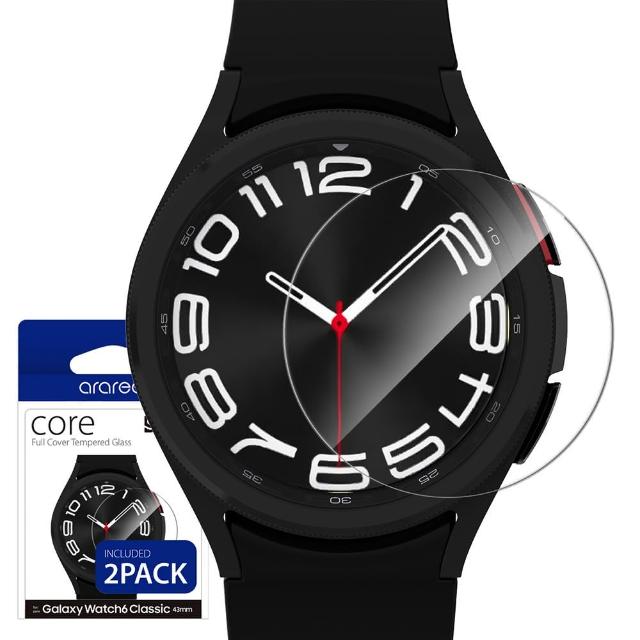 【Araree】三星 Galaxy Watch 6 Classic 強化玻璃保護貼(2片裝)