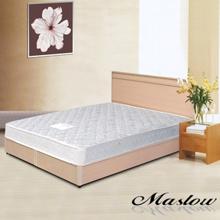 【Maslow】優雅白橡5尺雙人床組(3分床底)