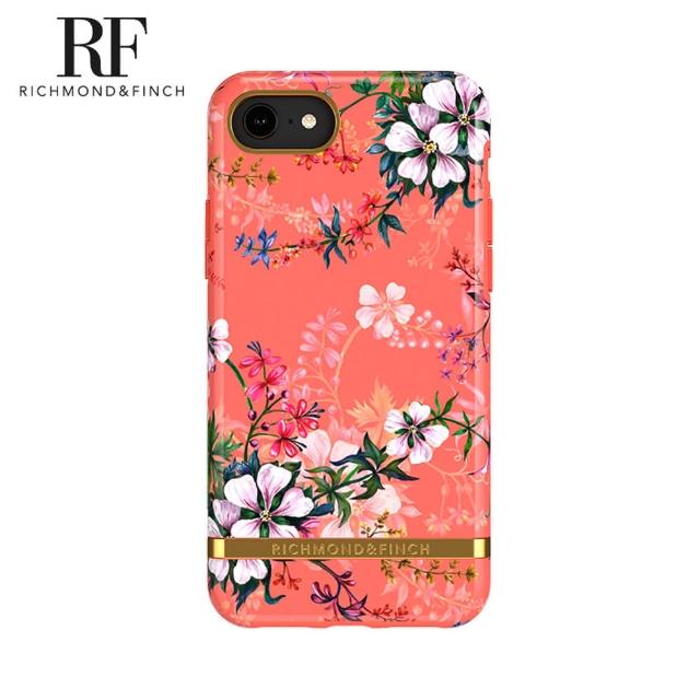 【Richmond&Finch】瑞典手機殼 金線框 -夢幻珊瑚花(iPhone SE3/SE2/8/7 4.7吋)