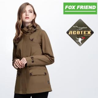 【FOX FRIEND 狐友】女款 單件式防水鋪棉外套(368 深卡)