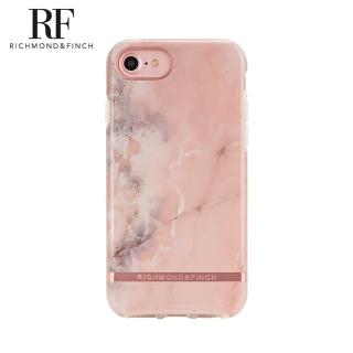 【Richmond&Finch】瑞典手機殼 大理石紋玫瑰金線框 - 玫瑰粉(iPhone SE3/SE2/8/7 4.7吋)