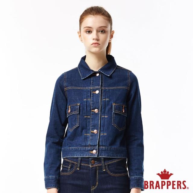 【BRAPPERS】女款 Boy Friend 牛仔夾克系列-牛仔長袖外套(藍)