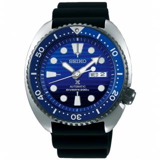 【SEIKO 精工】Prospex 深海藍龜殼200米潛水機械錶-黑x藍/45mm(SRPC91J1/4R36-05H0A)