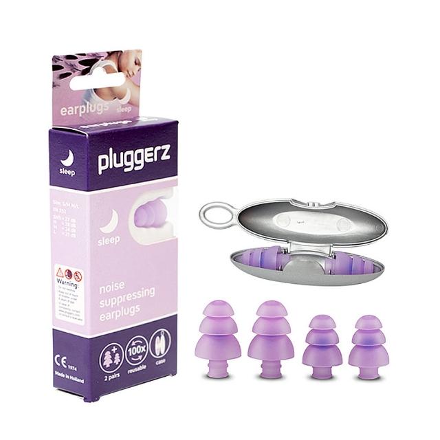 【Pluggerz】荷蘭進口 睡眠耳塞 聲音濾波器 1大1小2副裝(耳塞  睡眠耳塞 聲音濾波器)