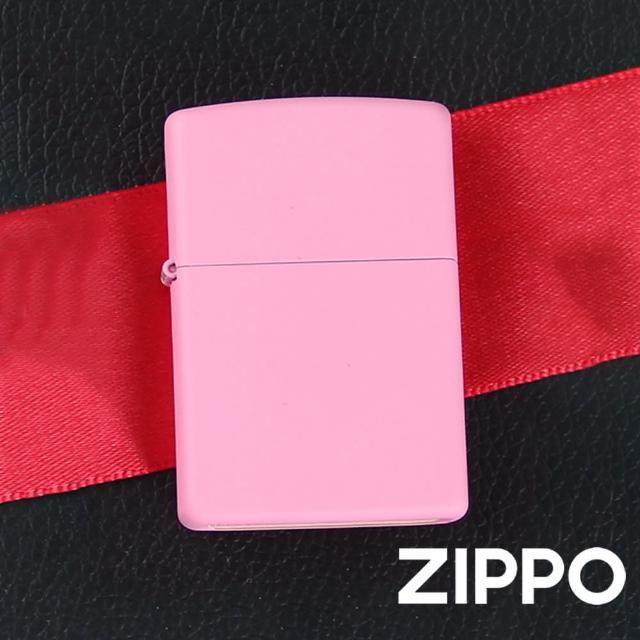 【Zippo官方直營】粉色啞漆-素面防風打火機(美國防風打火機)