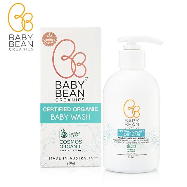【澳洲 Baby Bean Organics】天然有機認證嬰兒沐浴洗髮露(250ml)