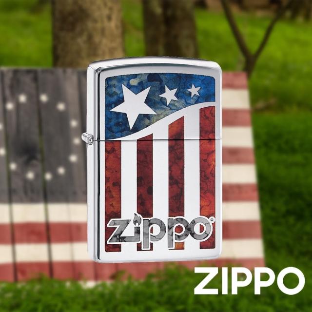 【Zippo官方直營】美國國旗防風打火機(美國防風打火機)