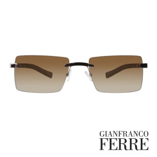 【Gianfranco Ferre】義大利時尚氣質造型款太陽眼鏡(咖-GF555-02)