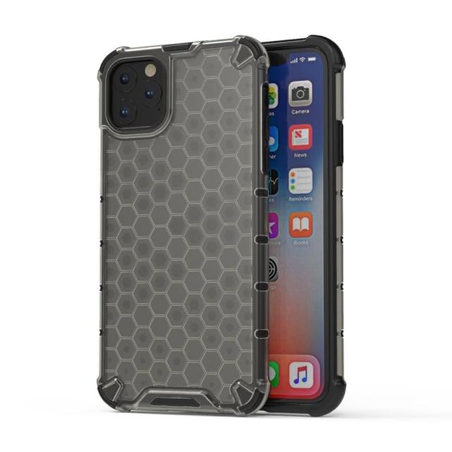 【IN7】iPhone 11 Pro Max 6.5吋 蜂巢格紋防摔防滑手機保護殼