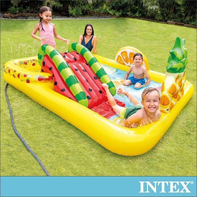 【INTEX】水果樂園遊戲池/戲水池244x191cm_適用2歲+(57158)