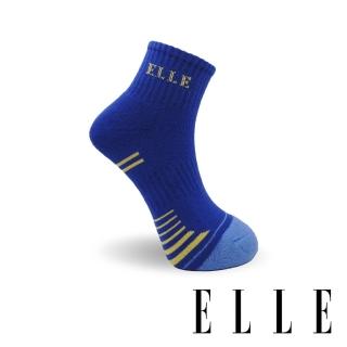 【ELLE】1/2氣墊舒適運動女襪-藍(運動襪/女襪/慢跑襪)