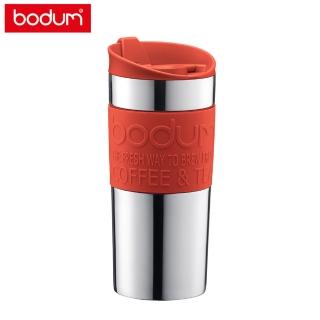 【Bodum】雙層不鏽鋼隨行杯350cc-紅