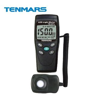 【Tenmars 泰瑪斯】數位照度計 TM-201(過載顯示/低電壓顯示/自動關機省電功能)