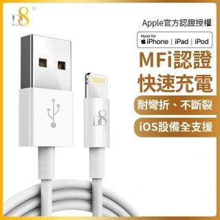 【D8】APPLE MFI認證 Lightning 充電線/傳輸線-100cm(for iPhone 12/Pro Max/mini11/XS/XR/X/8/7/6)