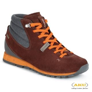 【AKU】女 中筒 休閒健行鞋 酒紅/橘 BELLAMONT GAIA MID GTXR(AK515-196 登山鞋/健行鞋)
