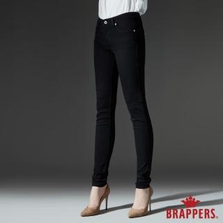 【BRAPPERS】女款 LC-Cargo系列-中低腰素面彈性窄管褲(黑)