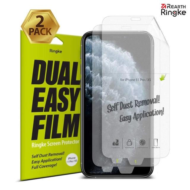 【Ringke】iPhone 11 Pro / Xs 5.8吋 Dual Easy 螢幕保護貼-2入(Rearth 保貼)