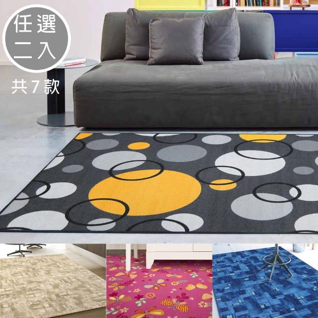 【范登伯格】時尚地毯-二入組(100x150cm/共七款)