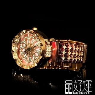 【晶好運】時來運轉紅石榴設計款石英手錶(BB-76/現貨)