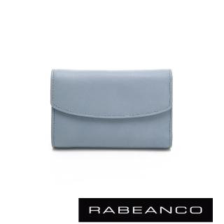 【RABEANCO】歐式經典撞色拉鍊中夾(淺藍)