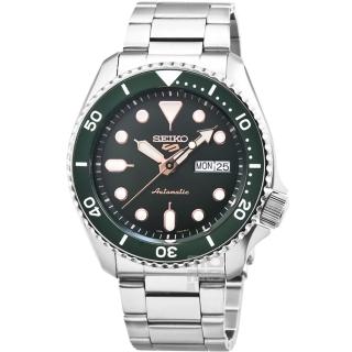 【SEIKO 精工】精工次世代5號機械鋼帶腕錶-綠水鬼(SRPD63K1)