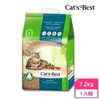 【CAT’S BEST 凱優】強效除臭凝結木屑砂（黑標凝結型）20L/7.2kg(貓砂、木屑砂)