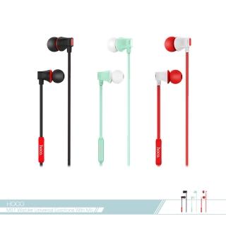 【HOCO】活力鶯音 入耳式耳機-M27(3.5mm各廠牌適用/ 線控接聽鍵/ 免持聽筒)