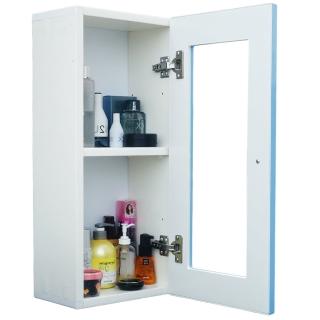 經典單門防水塑鋼浴櫃/置物櫃(藍色1入)