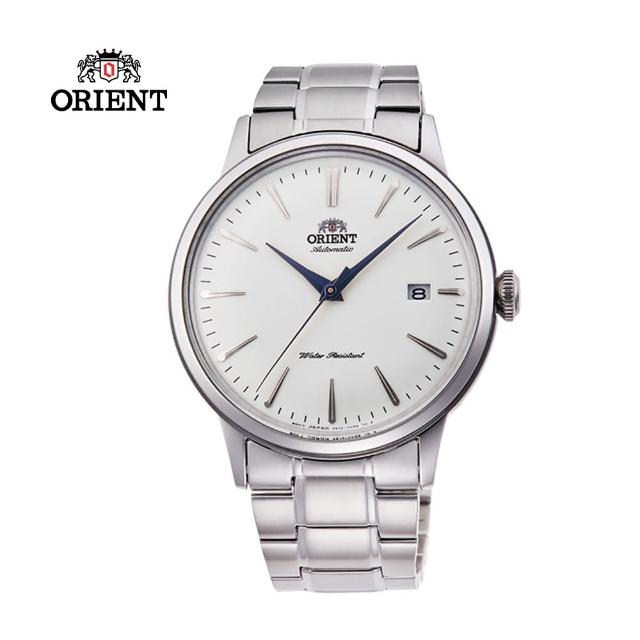 【ORIENT 東方錶】ORIENT 東方錶 DATEⅡ系列 機械錶 鋼帶款 白色 - 40.5mm(RA-AC0005S)