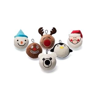 【LOLDOG】聖誕節派對表情玩具球-六入組(OR-FL-12672)
