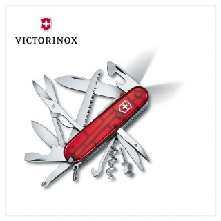 【VICTORINOX 瑞士維氏】Huntsman Lite 21用瑞士刀/透紅(1.7915.T)