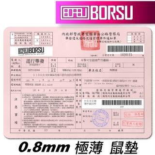 【BORSU】極薄鼠墊_FUNNY_超速罰單(台灣製 滑鼠墊 耐用 個性 科技)