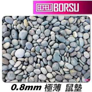 【BORSU】極薄鼠墊_UNIQUE_石塊(台灣製 滑鼠墊 耐用 方格 方塊)