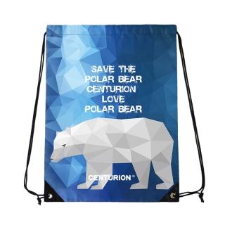 【CENTURION 百夫長】北極熊抽繩束口背包(動物旅行包)